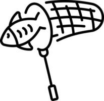 A line style icon depicting net vector