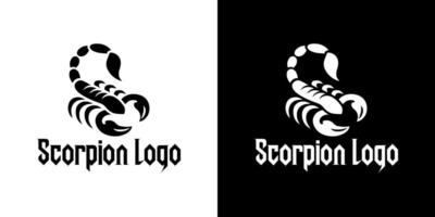 Professional Scorpion Logo Design with Geometric Shapes in Black and White vector