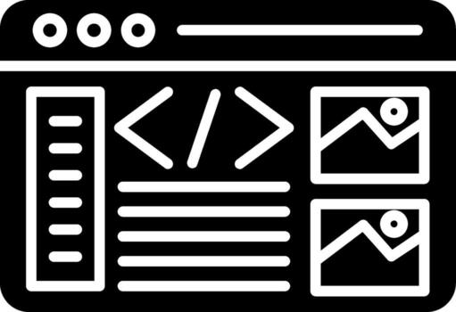 Interfaz desarrollo caja de herramientas vector