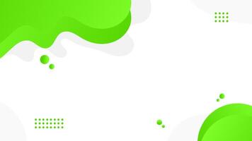 Abstract green and white fluid shapes with modern minimalist design elements on a clean background vector