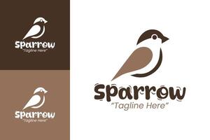 Sparrow Logo for Nature Inspired Brand with Elegant Design vector