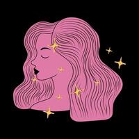 Virgo zodiac sign symbol representing precision, practicality, and analytical traits in astrology vector