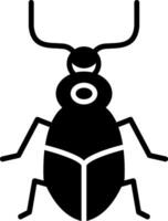 Shiny Ground Beetle vector