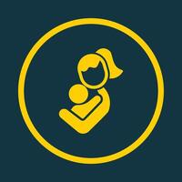 Mother and Child trendy art design beautiful amazing design colorful useful illustration vector