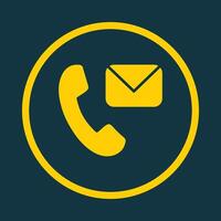 Contact Us trendy art design beautiful amazing design colorful useful illustration vector