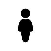 Man icon. User icon isolated on white background. illustration. vector