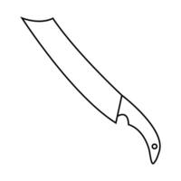Meat cleaver icon. Outline illustration of meat cleaver icon for web. Design for apps and web. vector