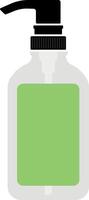 Icon of a jar with a dispenser nozzle for cosmetics or liquid products, isolated without background vector