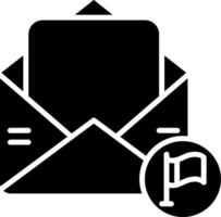 Email with Follow-Up Flag vector