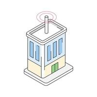 Premium isometric icon of smart building, easy to edit vector