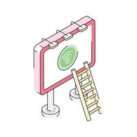 Have a look at this isometric smart billboard vector