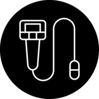 Flexible Fiber Optic Endoscope Device Circle Inverted vector