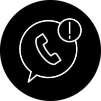WhatsApp Message Notification Circle Inverted vector