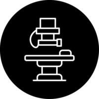 Radiology X Ray Imaging Room Circle Inverted vector