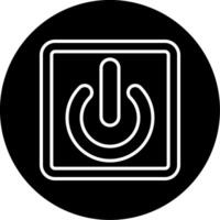 Main Power Toggle Switch Circle Inverted vector