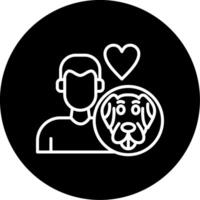 Responsible Pet Ownership Symbol Circle Inverted vector