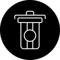 Deleted Email Folder Circle Inverted vector