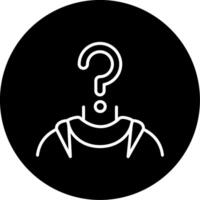 Anonymous Male Identity Hidden Circle Inverted vector