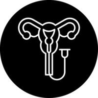 Uterine Internal Health Monitoring Circle Inverted vector