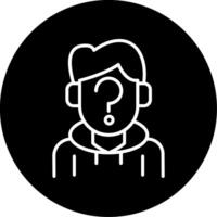 Low Profile Child in Shadow Circle Inverted vector