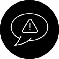 Comment Received Notification Circle Inverted vector