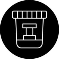 Biological Laboratory Sample Container Circle Inverted vector
