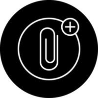 Attach Document to Email Circle Inverted vector