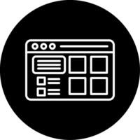 Mobile App UIUX Integration Circle Inverted vector