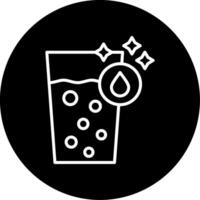 Clean and Safe Drinking Water Access Circle Inverted vector
