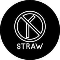 Reimagining Straw Use for Sustainability Circle Inverted vector