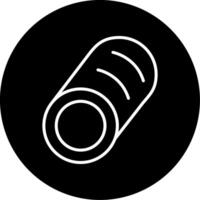 Seamless Steel Fluid Pipe Circle Inverted vector