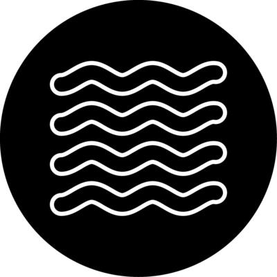 Massive Oceanic Wave Surge Circle Inverted