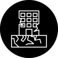 Earthquake Emergency Relief Efforts Circle Inverted vector