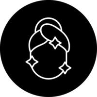 Inner Glow Beauty Symbol Circle Inverted vector