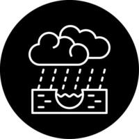 Rainwater Catchment and Collection Area Circle Inverted vector
