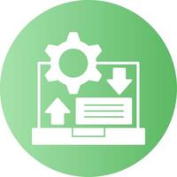 Agile Glyph Gradient Icon vector