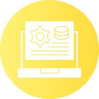 Application Setting Glyph Gradient Icon vector