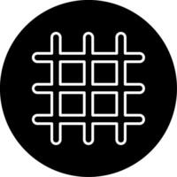 Steel Mesh Wire Grid Circle Inverted vector