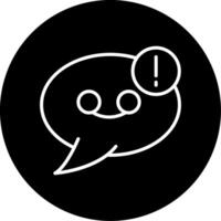 Voicemail Received Alert Circle Inverted vector