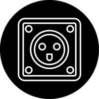 Type K Danish Socket Plug Circle Inverted vector