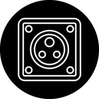 Type M South African Socket Circle Inverted vector