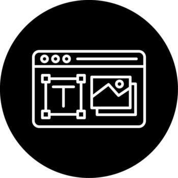 web diseño flujo de trabajo ilustración circulo invertido vector