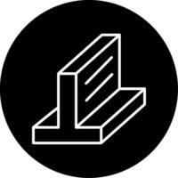 Multi Layered Steel Beam System Circle Inverted vector