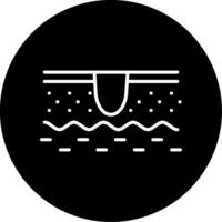 Clear Complexion Skin Icon Circle Inverted vector
