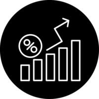 Business Growth Trend Visualization Circle Inverted vector