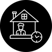 Rent Due Date Notification Circle Inverted vector