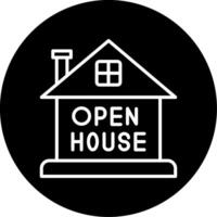 Scheduled Property Open House Circle Inverted vector