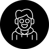 Shrouded Male in Digital Camouflage Circle Inverted vector
