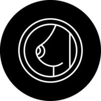 Chest X Ray Scan Imaging Circle Inverted vector