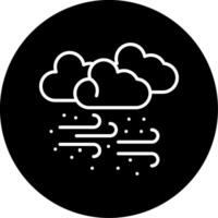 Blinding Desert Sandstorm Advisory Circle Inverted vector